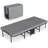 Folding Bed with Mattress for Adults, Twin Size, Portable Foldable Roll Away Bed on Wheels, Memory Foam Mattress and Super Strong Frame, Space Saving Fold Up for Easy Storage