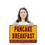 Plaque en plastique Pancakes 13 po x 20 po