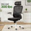 Chaise de bureau ergonomique, chaise de bureau avec appui-tête, chaise d'ordinateur à haut dossier avec accoudoirs et support lombaire réglable pour la salle d'étude de bureau à domicile-871544174-871544175