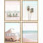 «Collage Print Gallery Set 1980s Retro Miami», reproduction encadrée de 4 pièces-90691820-90691817