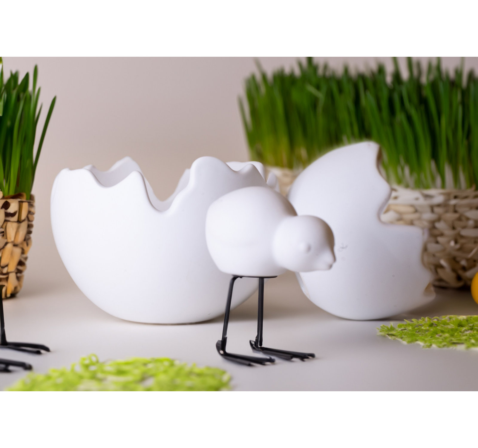 Decorative Sculpture, White