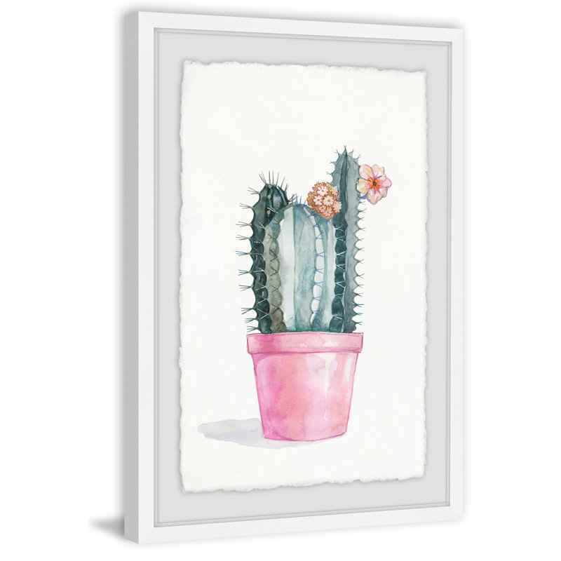 Flowering Succulent II by Julia Posokhova - Single Picture Frame Painting, 46 cm H x 30 cm W x 4 cm D