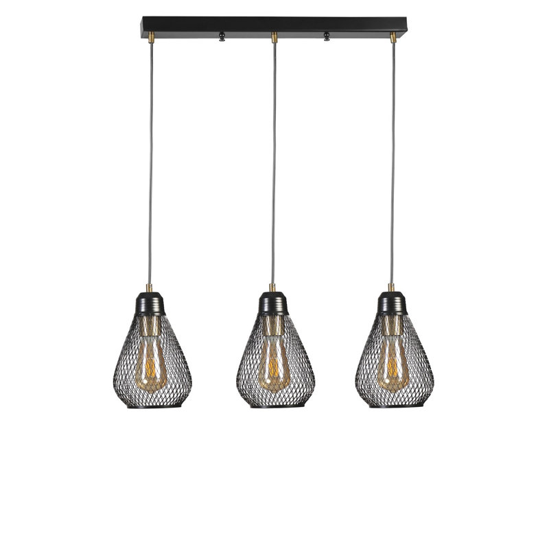 Chandle Chandelier, Gold/Black