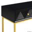 Console moderne à deux tiroirs à rayures modernes pour le salon et le vestibule-690932192