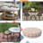 Decorative Indoor Outdoor Waterproof Round Cushion Cover, Patio Bar Stool UV Resistant Seat Cover-148600278