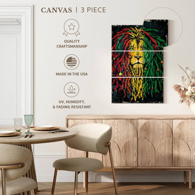 Lion coloré Brampt Reggae