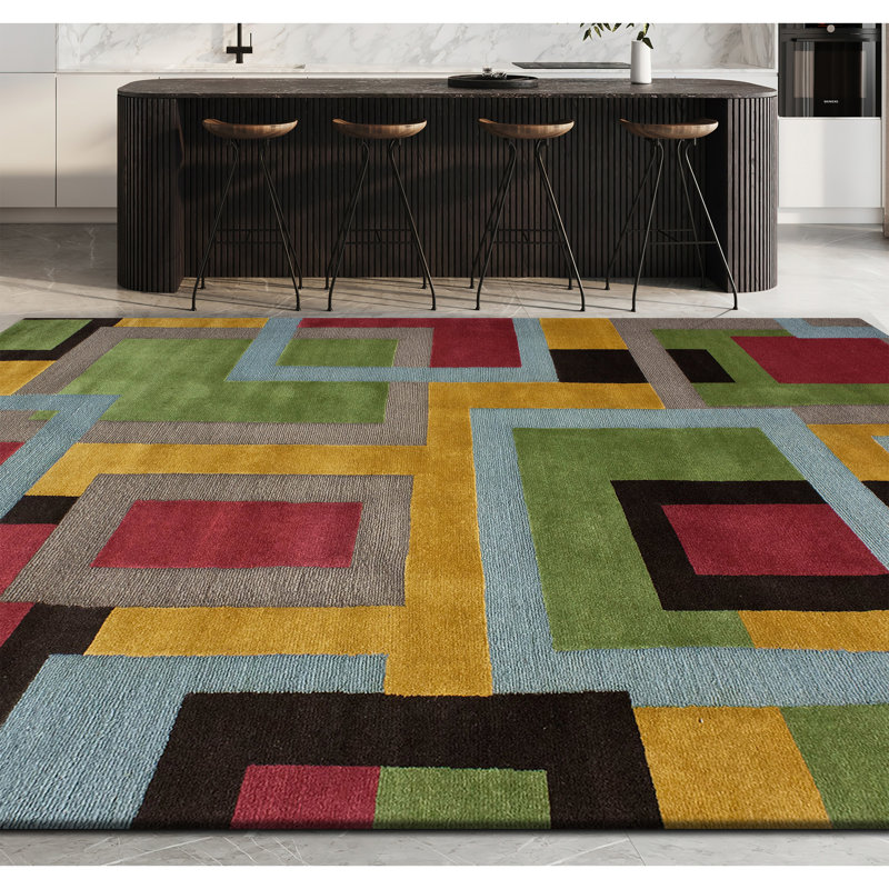 Abstract Area Rug in Agate, Rectangle 10' x 14'