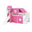 Lit mezzanine double avec tour et tente-1558477763