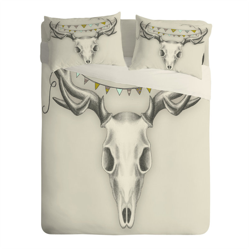 Wesley Bird Skull Pillowcase, Standard
