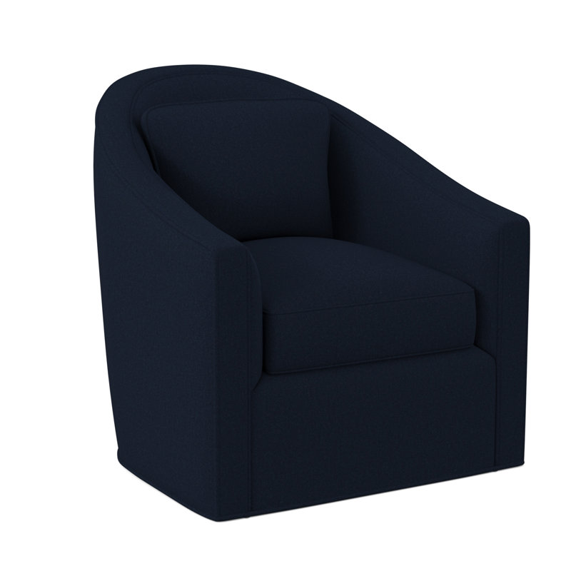 Academy Barrel Chair, Margaret Ebony Polyester Blend