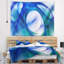 Tapisserie fractale bleu mystic abstract-28495518