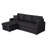 McCoole Fabric Reversible Sleeper Sectional Sofa with Storage Chaise-90692547