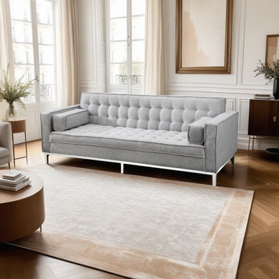 Canapé à accoudoirs carrés 83,75 po Saffia