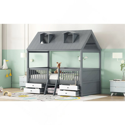 Structure de lit simple en bois