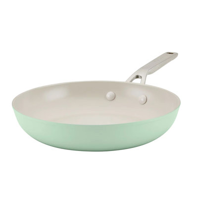 GreenPan Chatham Ensemble De Poêles à Frire Antiadhésives En Céramique Anodisée Dure De 25,4 Cm Et 30,5 Cm, Sans PFAS, Passe Au Lave-vaisselle, Passe Au Four, Gris