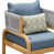 Brown Frame/Blue Olefin Cushion