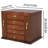 5 Layer Wooden Jewellery Box with Mirror and Combo Lock Vintage Style