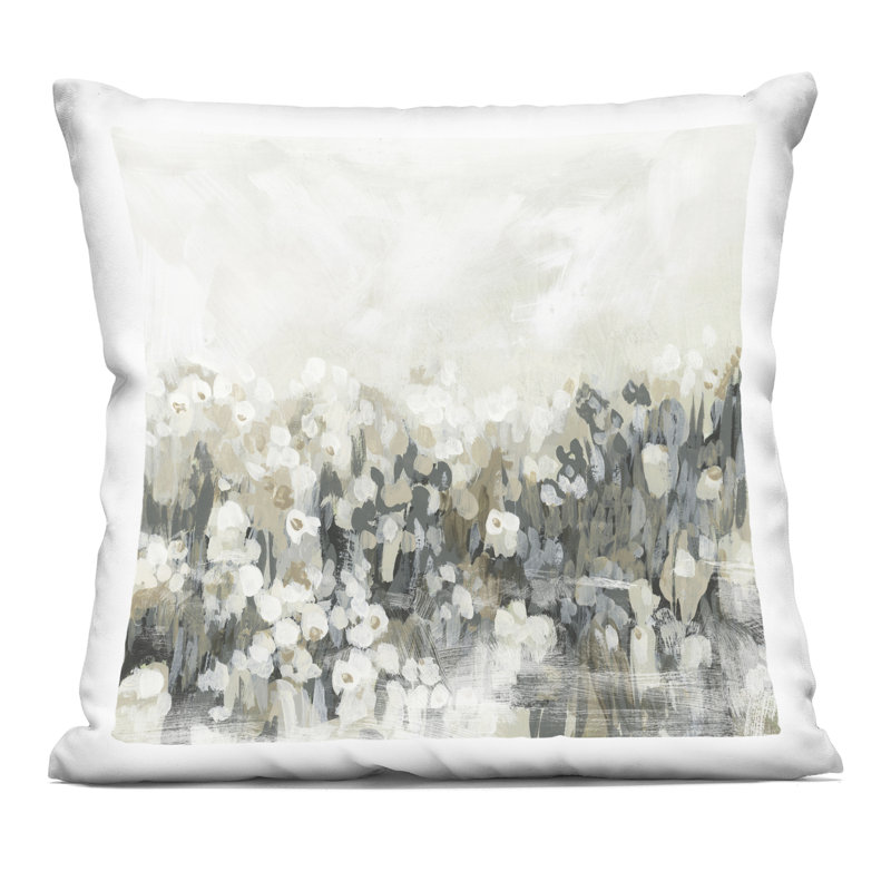 Coussin Festive, Gris, Carré 18 po