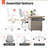  Nahjee Space-Saving Ergonomic Home Office Chair Task Chair with Flip-Up Armrests-69795180-85464201
