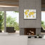 «Epic Graffiti», «World Map Yellow Grey» par Danhui Nai, art mural sur toile-108586018