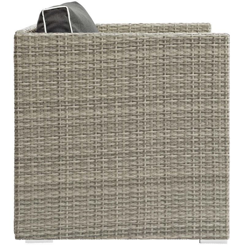 Modway Bocabec Fabric Outdoor Patio Armchair by Havenside Home, Charcoal