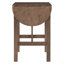 Ensemble de table de salle à manger à hauteur de comptoir en bois 3 pièces avec 2 chaises rembourrées pour petite place-926909460-926909466
