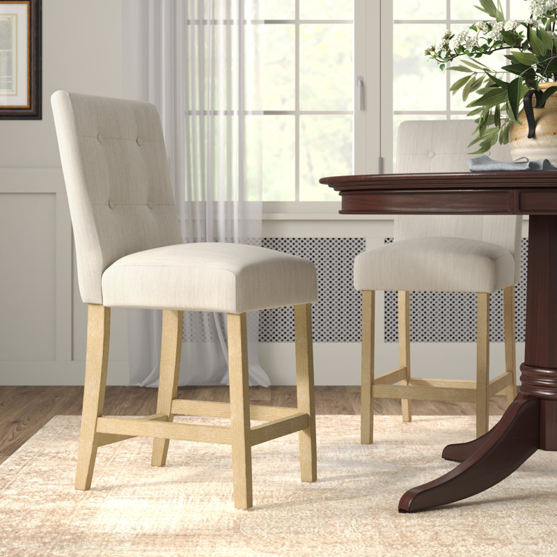 Ajeem Upholstered Counter Stool, Brown