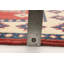 Tapis unique en laine noué à la main rouge Gazni des années 2010 de 3 pi 4 po x 4 pi 8 po Qaiden