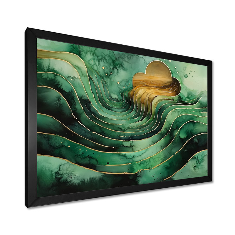 Wessels Emerald, Reproduction encadrée d'une seule photo, Noir, noir, noir, noir, H 16 po x l 32 po