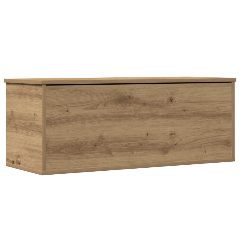 vidaXL Storage Box with Storage Artisan Oak 35.43 x 13.78 x 13.78 in