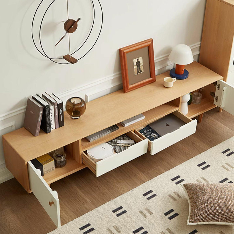 Meuble télé simple de style nordique, 70.87"