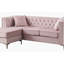 Méridienne Paige G824B-SC, rose