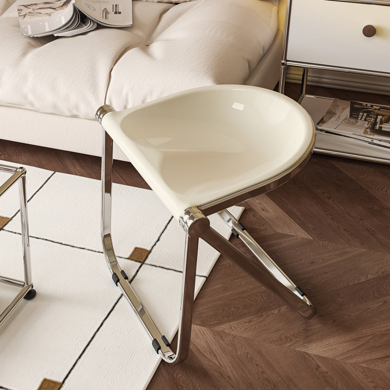 Chaise pliante usagée Home Transparent Ins Retro Office Leisure