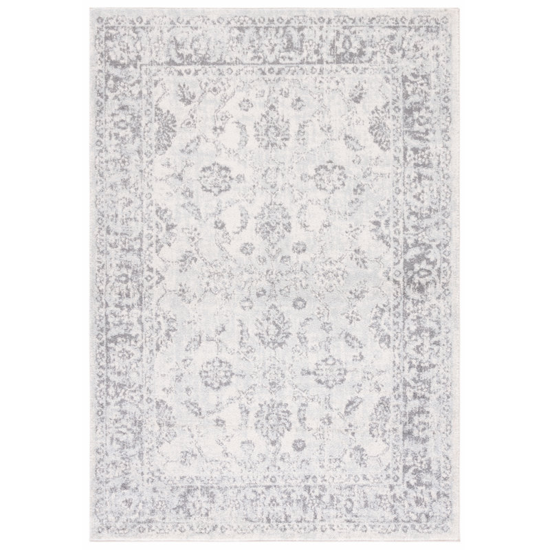 Hawtree 281 Area Rug In Ivory / Grey, Rectangle 4' x 6'