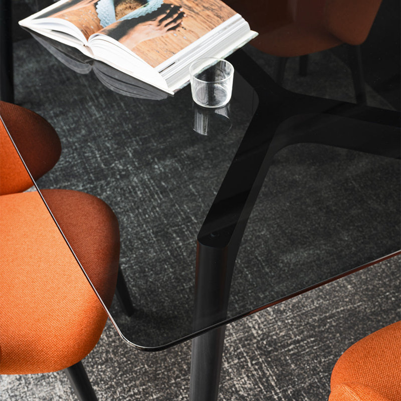 Pod Fixed Tables, Smoke Gray, Graphite