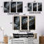 Frondes monochromes - ensemble d'art mural plantes-107750207-107750213