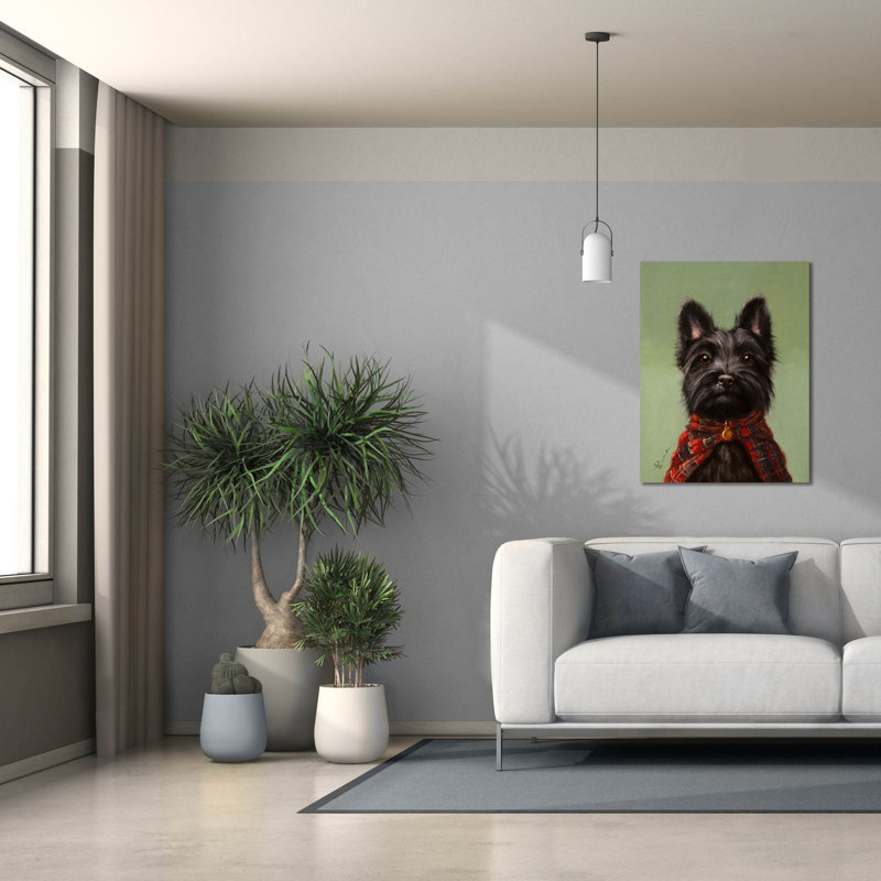  «The Scot» par Lucia Heffernan, art mural sur toile, 26 po x 34 po, H 34 po x l 26 po