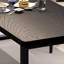 Table de salle à manger moderne et simple en bois massif noir-1768784337