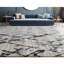 Tapis gris clair / noir / argent noué à la main de haute qualité-65425076