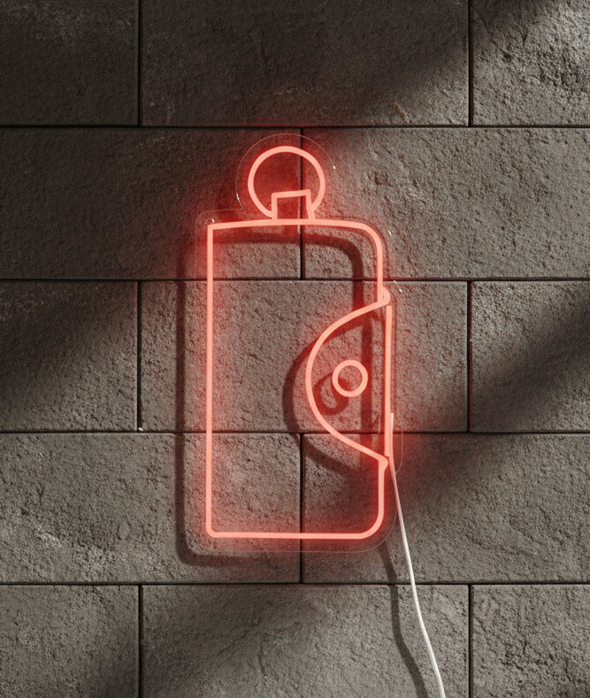  | Enseigne lumineuse néon | Dispose d'un tube néon flexible durable pour un éclairage lumineux et uniforme et une performance durable sur 50 000 heures sans scintillement | 24 x 12 | Rose