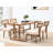 69''  Mid-Century Modern Farmhouse Solid Wood Dining Table For 6-8 People-1381281466