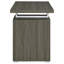 Bureau gris avec 3 tiroirs spacieux