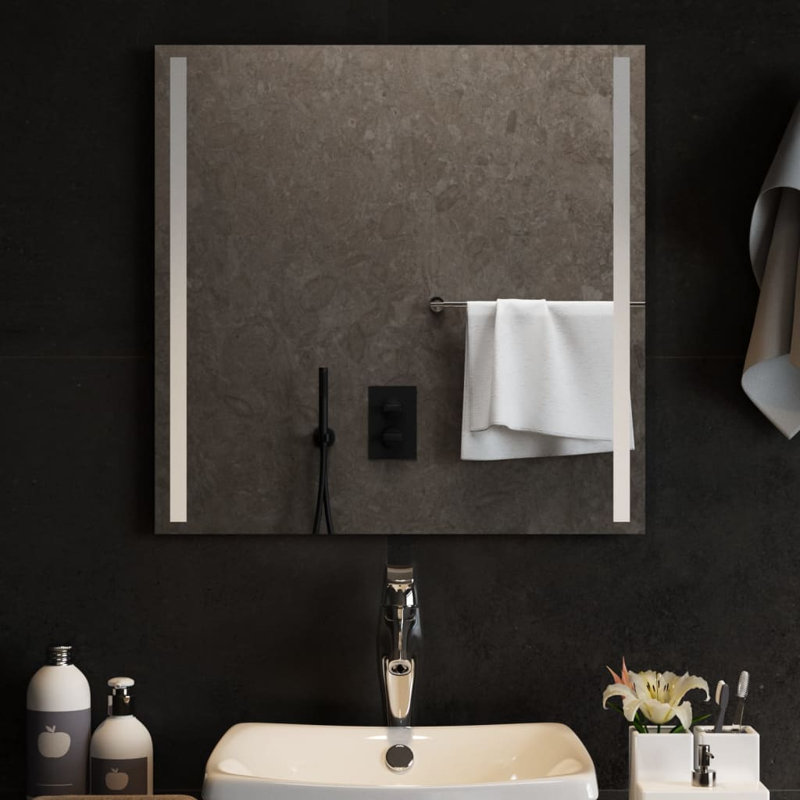 Kareny Flat Wall Mirror, 60cm H x 60cm W