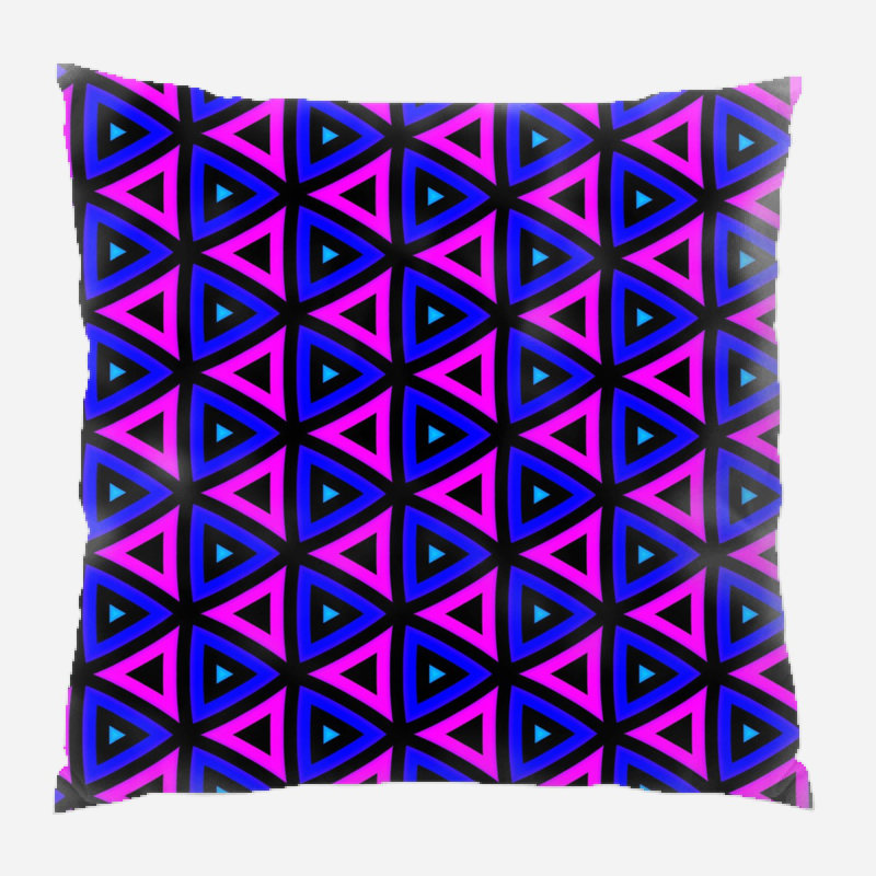 Coussin décoratif triangles, Intérieur