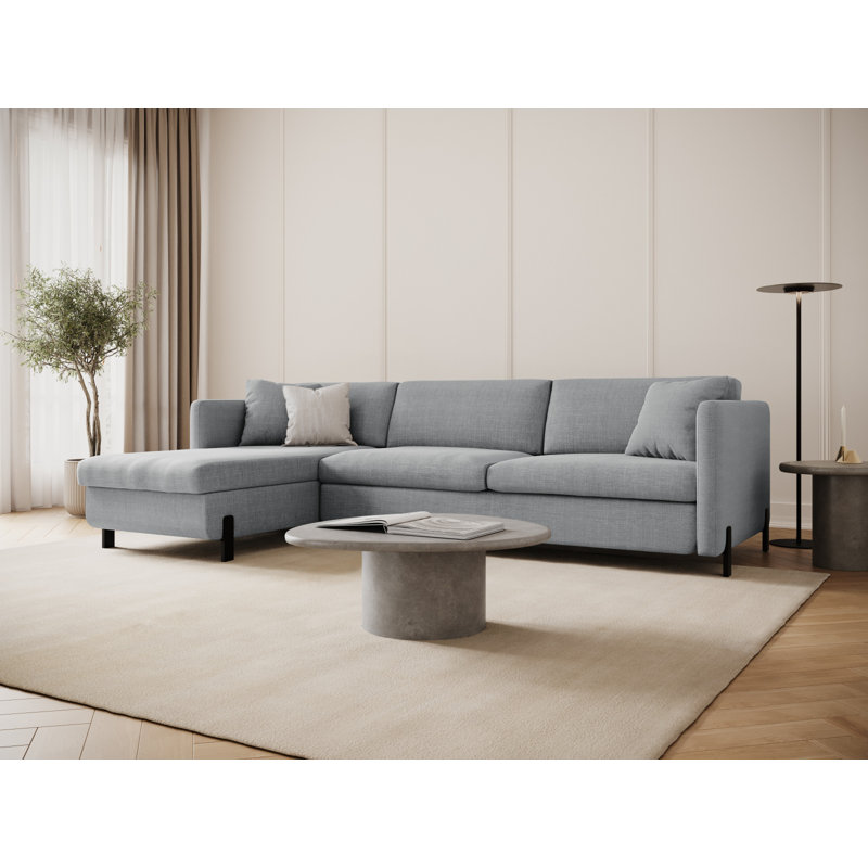 Bejna 3 Seater Sofa Bed, Light Grey, Left Hand Facing, 80cm H x 260cm W x 170cm D