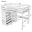 Lit mezzanine en bois avec garde-robe intégré-1031493127