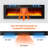 Electric Fireplace Wall / Insert with 3D Flame Effect, 3-in-1 Electric Fireplace with Remote Control, Heating, 12 Flame Colours, Timer, Decorative Fake Fireplace 1800 W Silent (53x4x17inch)