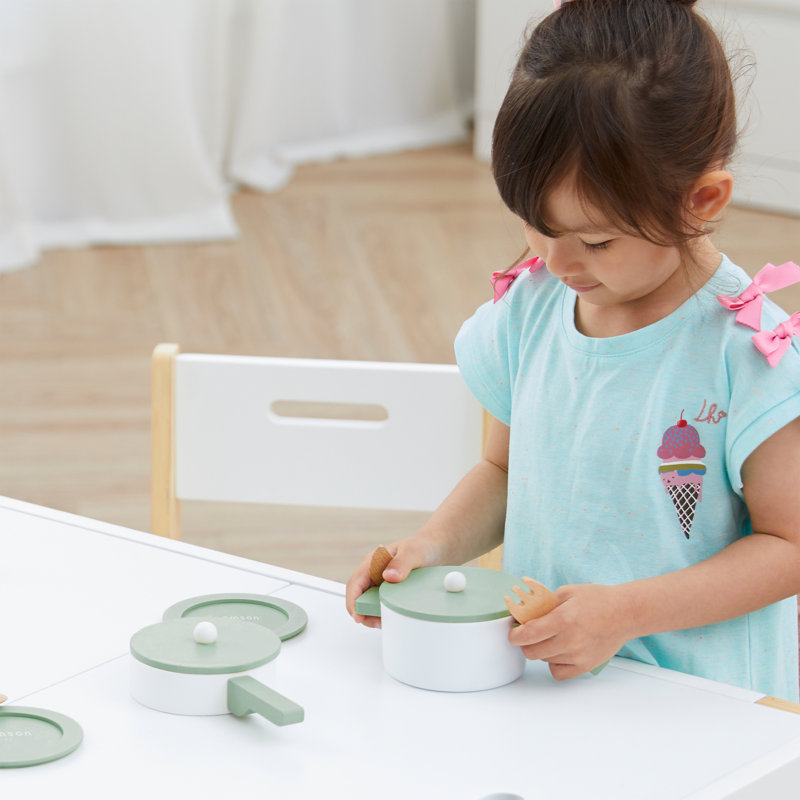 Teamson Kids Little Chef Frankfurt 14-Piece Pretend Play Kitchen Cookware Accessory Set