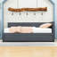 Lit de jour moderne rembourré avec lit gigogne simple-764344250-764000458