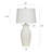 Ceramic Table Lamp - Novac Cream - Cream Shade